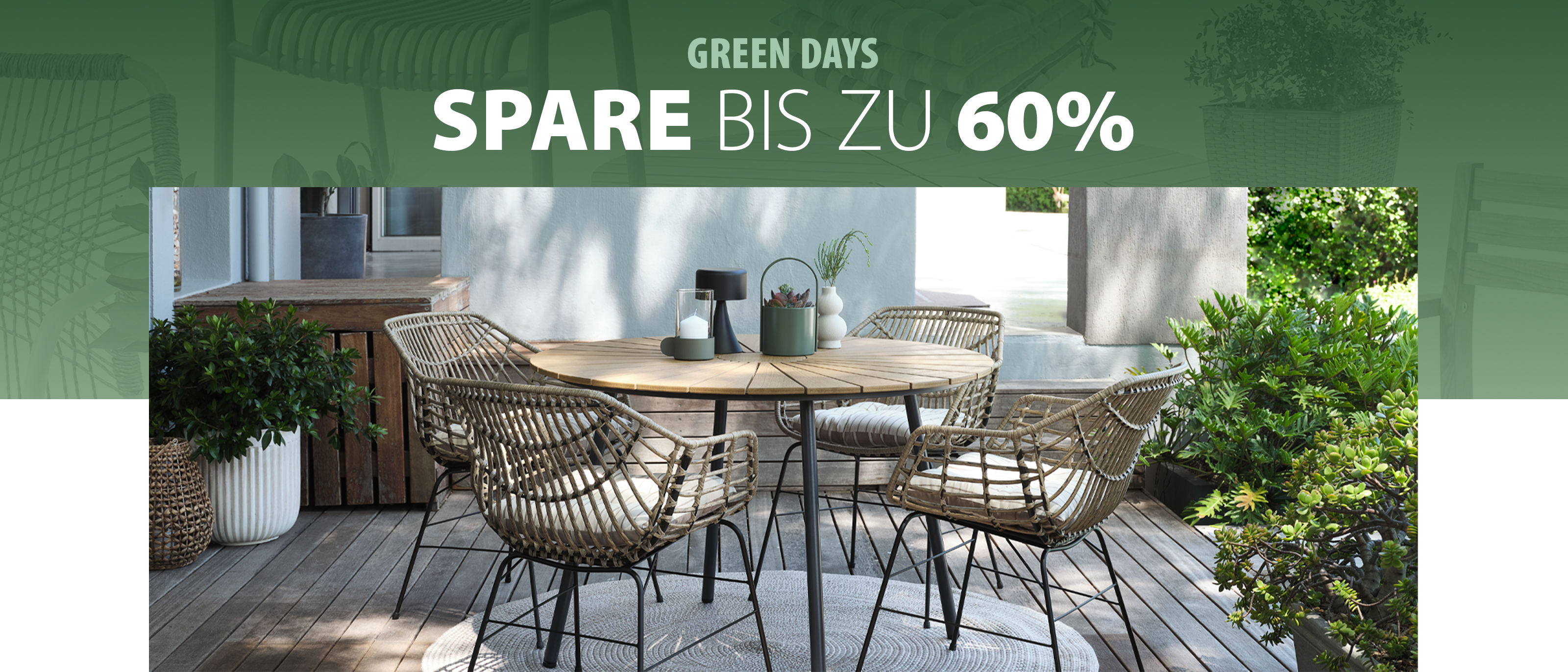 Green-Days spare bis zu 60%