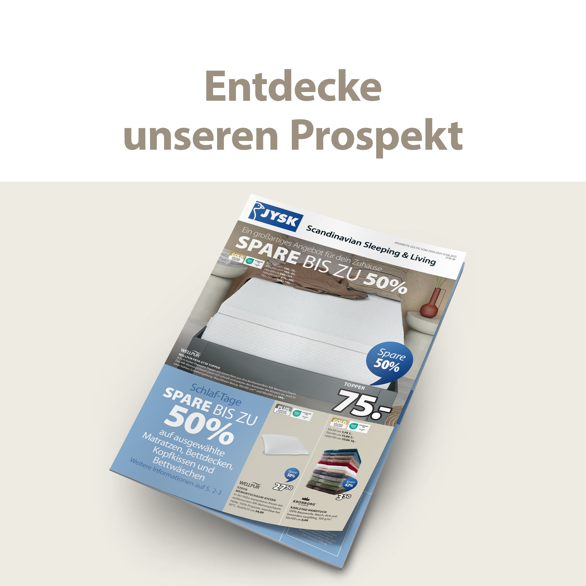 Entdecke unseren Prospekt