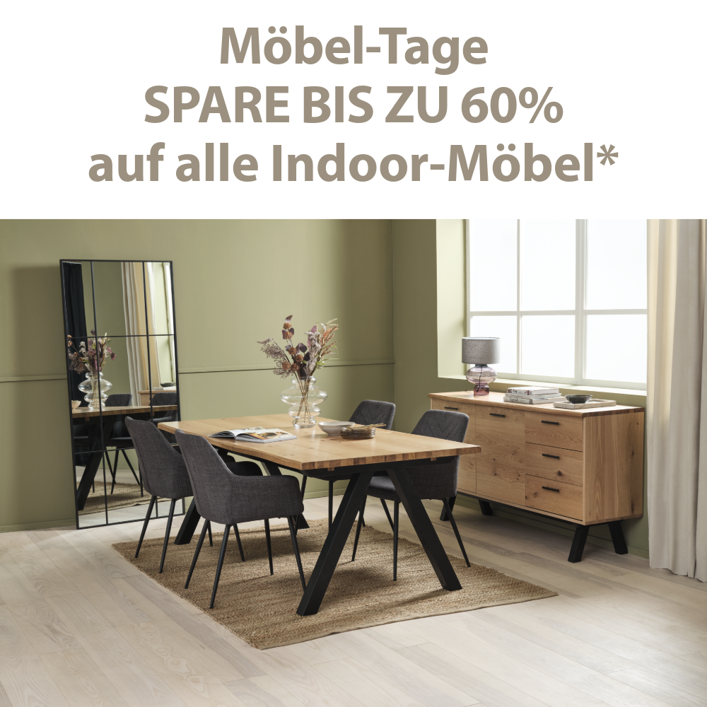 Möbel-Tage Spare bis zu 60%