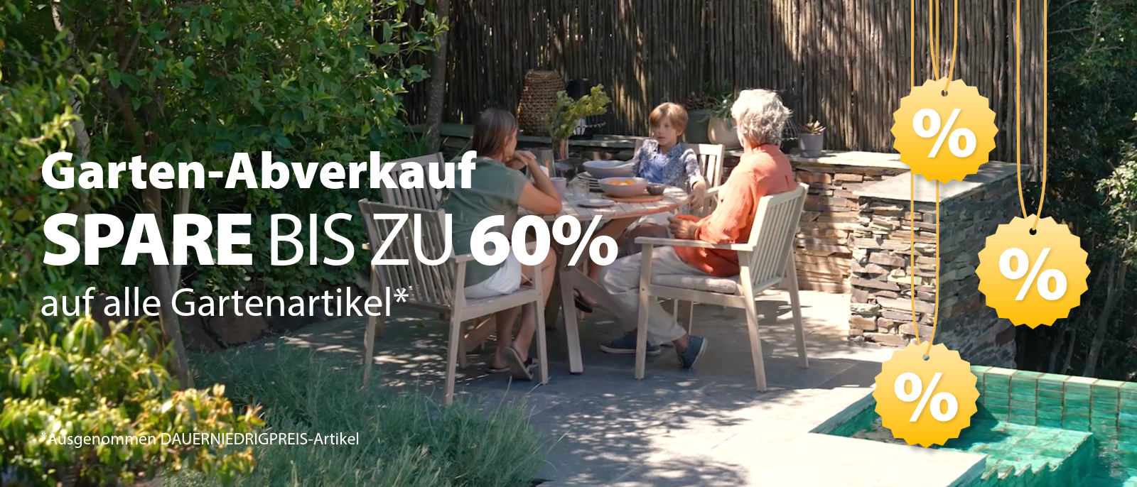 Abverkauf Garten