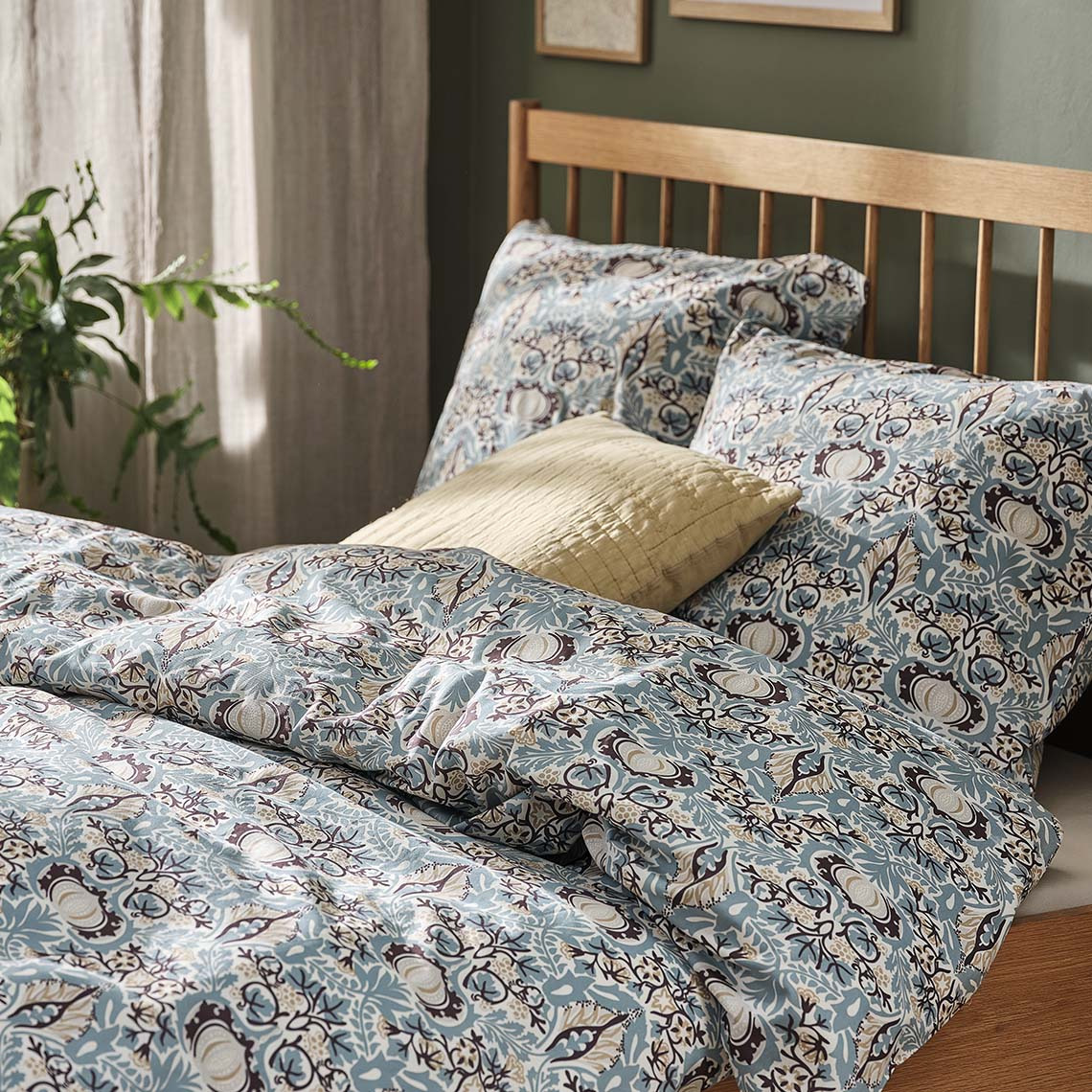 LOVIS Bettwäsche Bunte Baumwoll-Bettwäsche mit geometrischem Design