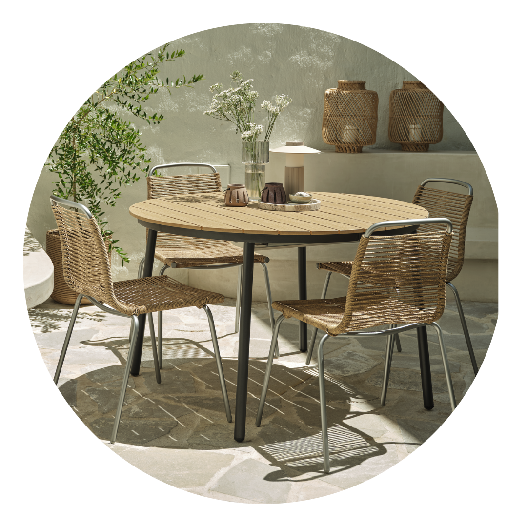 Garden table and chairs