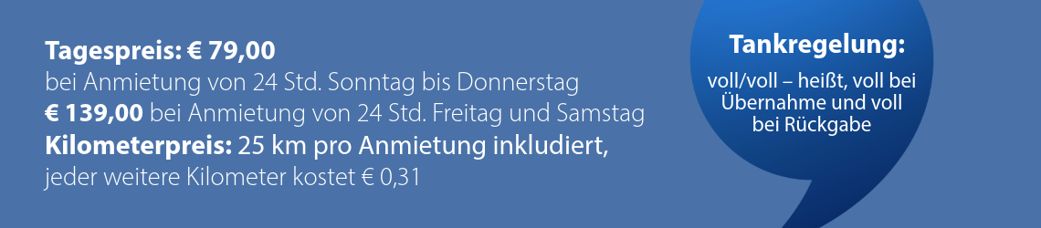 Transporter -Tagespreis