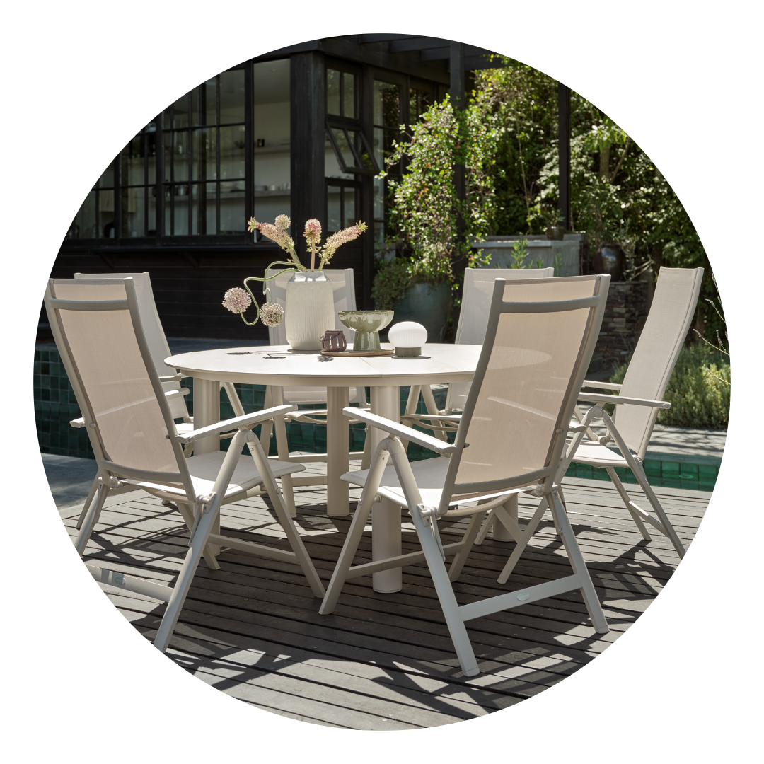 Garden table and chairs