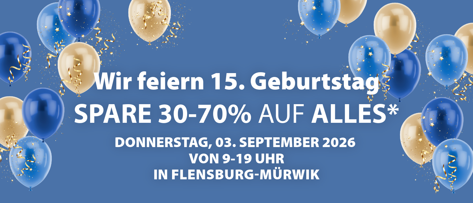 Wir feiern Geburtstag in Flensburg