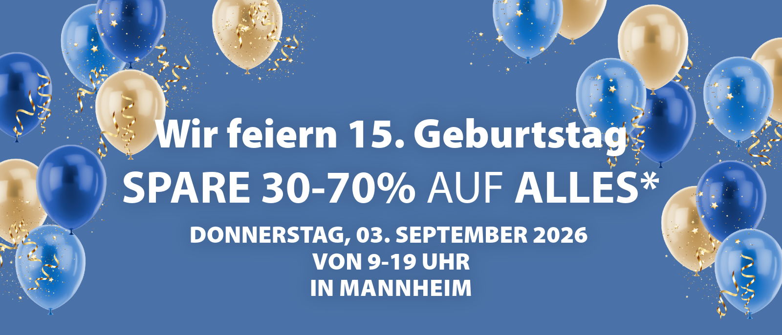 Wir feiern Geburtstag in Mannheim