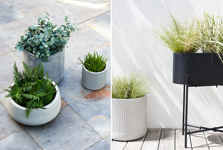 Pflanzenkübel und Pflanzenkästen für die Terrasse 
